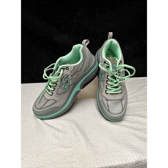 Gdefy Gravity Defyer Ion Athletic Shoes Women's US Size 8 TB9022FGU-M Gray Teal - Picture 1 of 6
